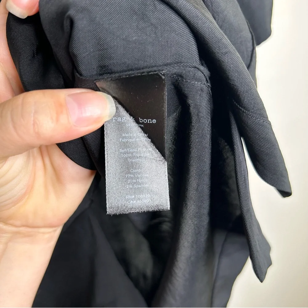 rag & bone Black Short Sleeve Crew Tee - Picture 10 of 10